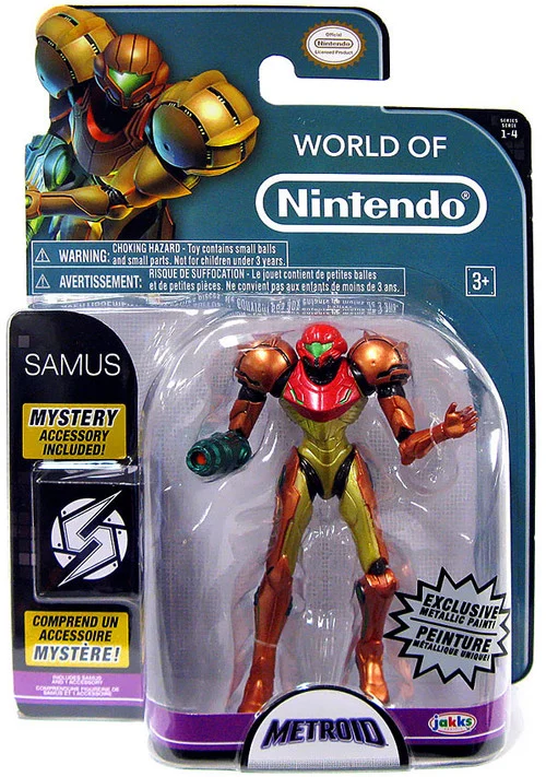 World of Nintendo Metroid Samus Exclusive Action Figure [Metallic Paint]