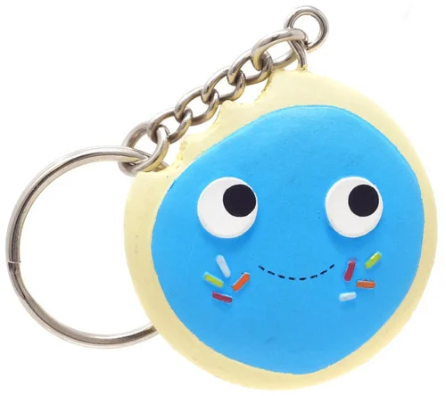 Yummy World Cookie with Blue Frosting Keychain