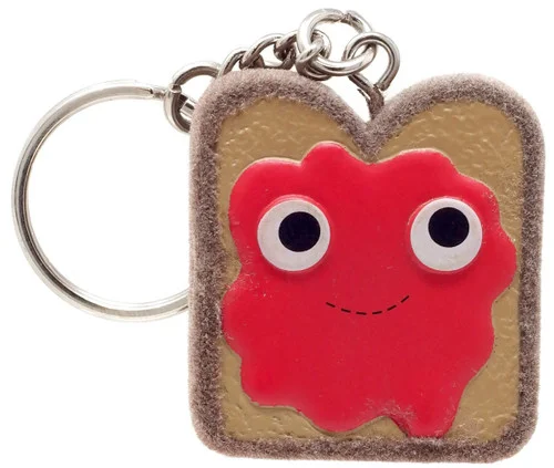 Yummy World Toast with Red Jam Keychain